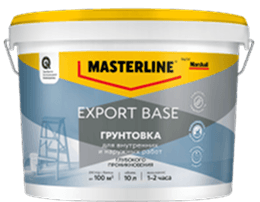 MASTERLINE (MARSHALL) EXPORT BASE грунтовка концентрированная 1:1 универсальная, глуб. проникновения (10л) — фото товара