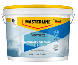 MASTERLINE (MARSHALL) MAESTRO ИНТЕРЬЕРНАЯ ФАНТАЗИЯ краска интерьерная, глубокомат, база BW (9л) — фото товара