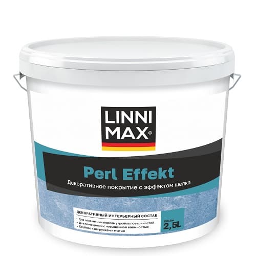 Декоративное интерьерное покрытие LINNIMAX Perl Effect / Перл Эффект 2,5 л LinniMax