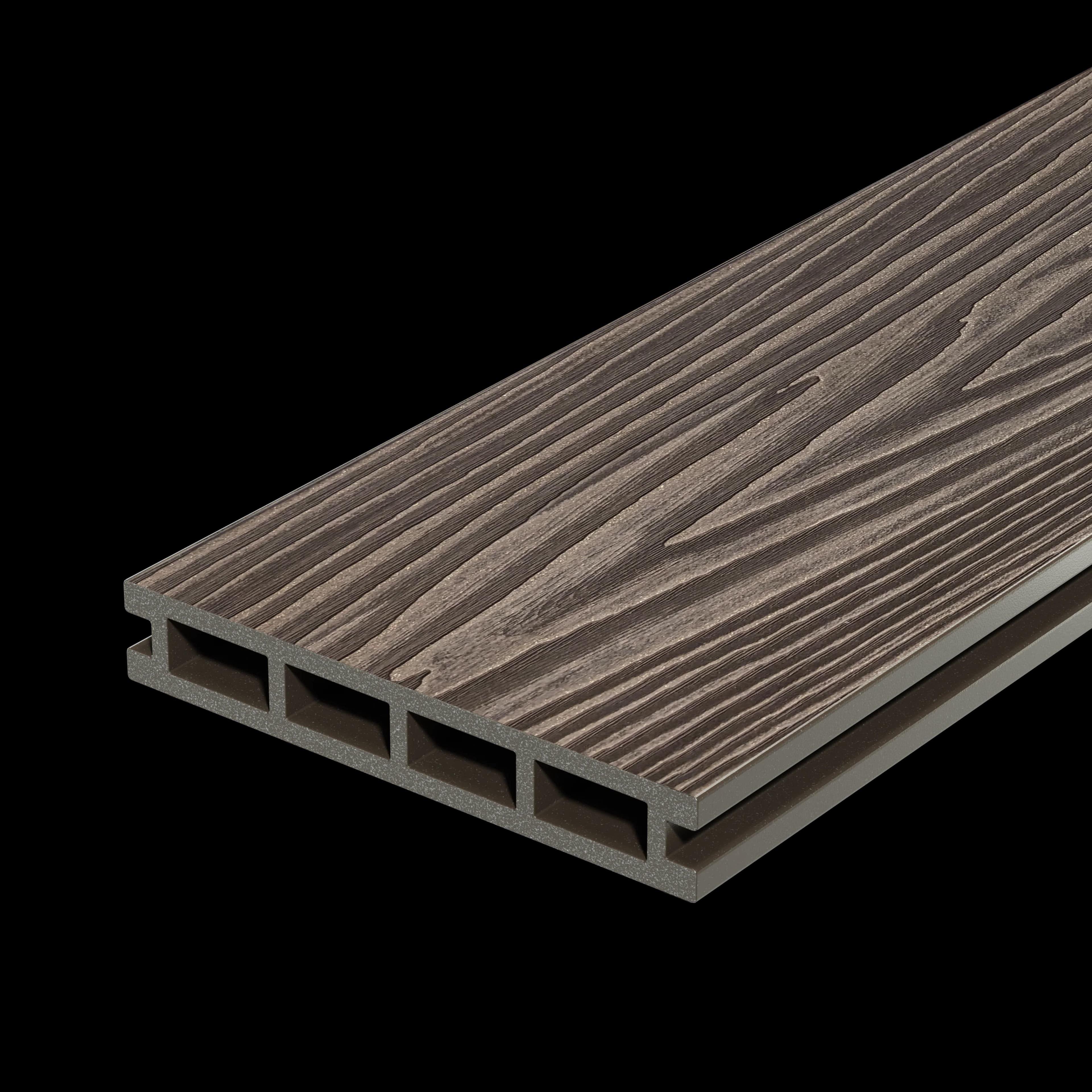 Террасная доска Decking Country 150х24х3000 0,45м2 венге (Темный Орех)
