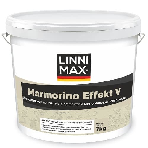 Декоративная интерьерная штукатурка LINNIMAX Marmorino Effect V / Марморино Эффект V 14 кг LinniMax