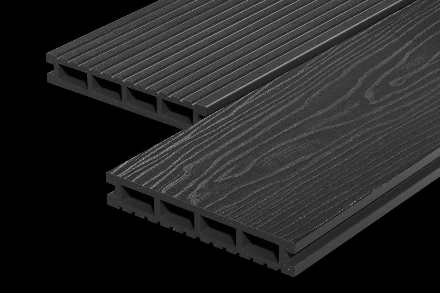 Террасная доска Decking Urban 150х24х3000 0,45м2 графит (Жженый Кедр)