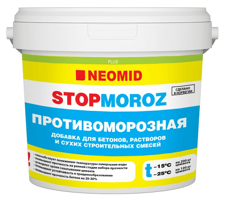 Неомид NITCAL Stop Мороз добавка противоморозная для бетонов и растворов (3 кг)