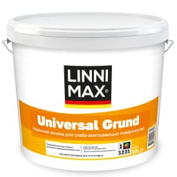 Грунтовка пигментированная водно-дисперсионная LINNIMAX Universal Grund / Универсал Грунт 10 л LinniMax